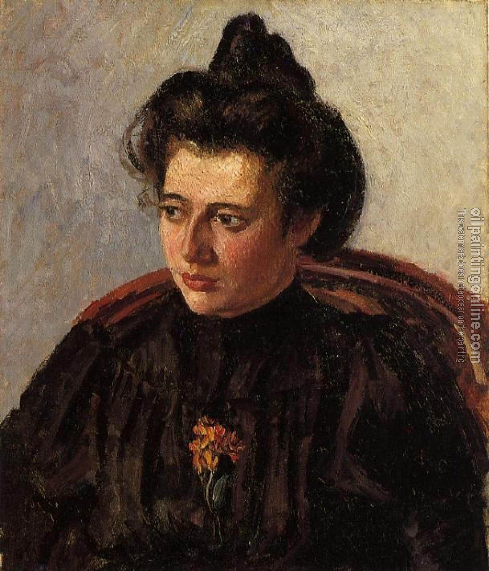 Pissarro, Camille - Portrait of Jeanne, the Artist's Daughter